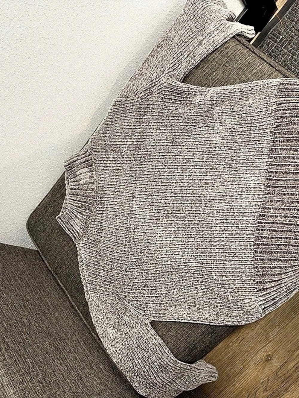 Gray Ribbed Cynthia Rowley Sweater